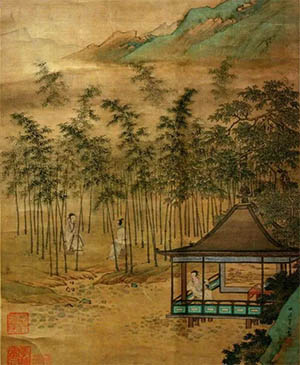 仇英 《梧竹消夏图》