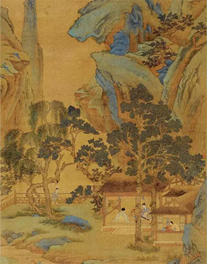 仇英 《夏木垂荫图》