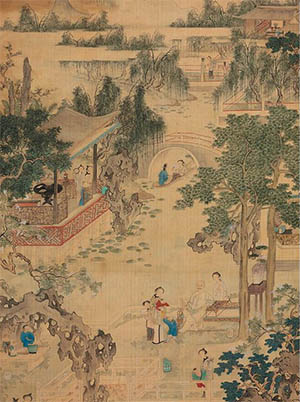 费丹旭 《燕居之乐》