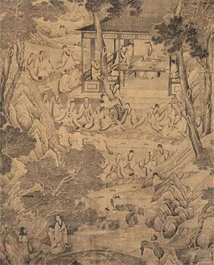 仇英 《曲水流觥图》