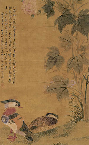 恽冰 《芙蓉鸳鸯》
