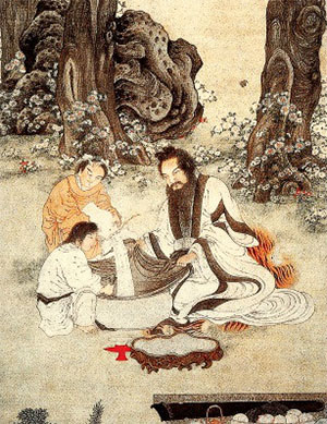 丁云鹏 《篦酒图》