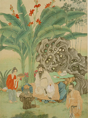 丁云鹏 《卢仝玉川煮茶图》