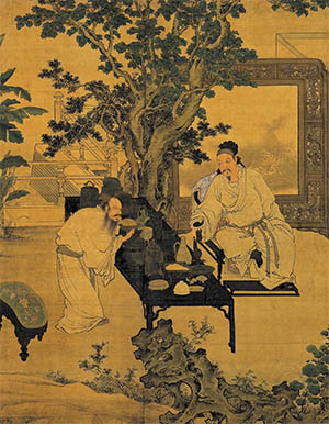 杜堇 《玩古图》卷