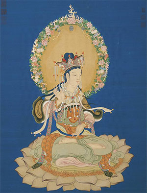 丁观鹏 《莲座文殊像》