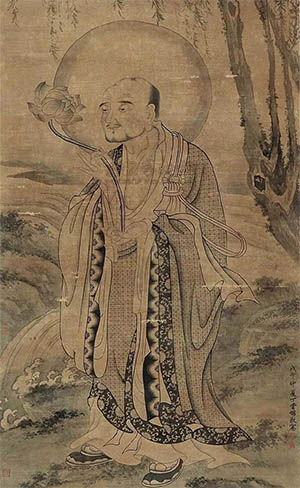 丁云鹏 《持莲罗汉》