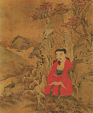丁云鹏 《岩间罗汉》