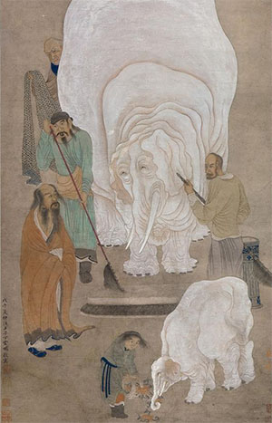 丁云鹏 《洗象图》
