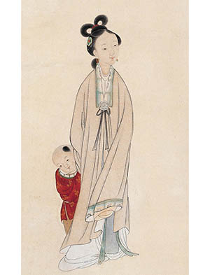 改琦 《母子图》