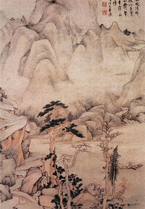 戴本孝 《烟波杏霭图》
