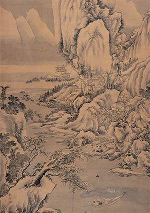 戴进 《寒江独钓图》