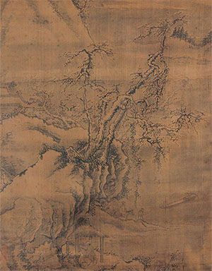 戴进 《雪江待渡图》