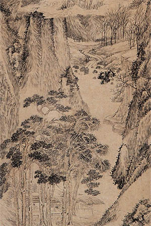 方士庶 《黄叶草堂图》