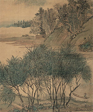 方士庶 《水村图》