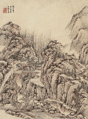 方士庶 《深岩幽居》