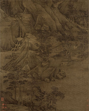 董源 《溪岸图》