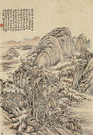 方士庶 《湖山秋爽图》