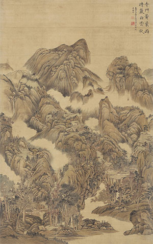 方士庶 《晴麓白云秋》