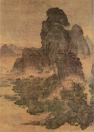 范宽 《烟岚秋晓》