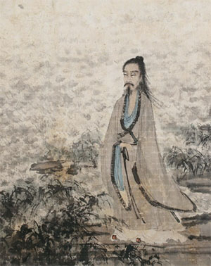 傅抱石 《屈子行吟图》