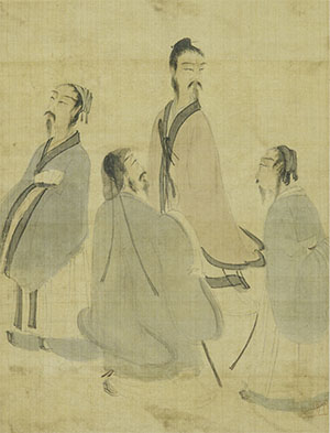 傅抱石 《山荫道上》