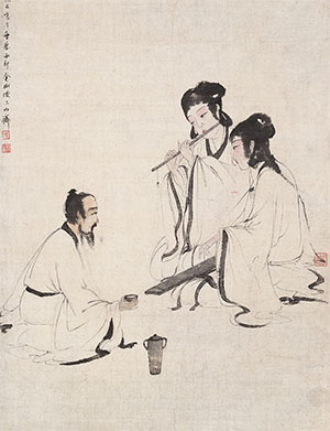 傅抱石 《初雅乐园》