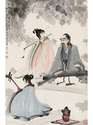 傅抱石 《春江花月夜》