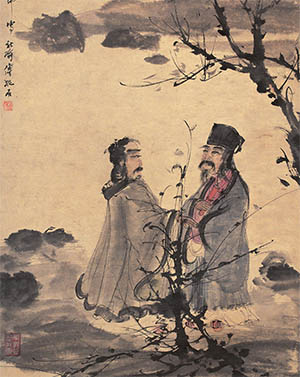 傅抱石 《折柳送别图》