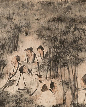 傅抱石 《竹林七贤》