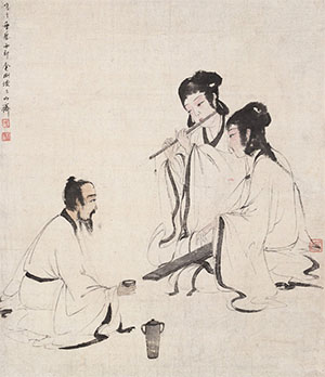 傅抱石 《娱乐图》