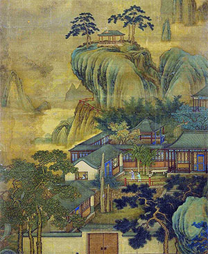 唐岱 《深山燕居图》