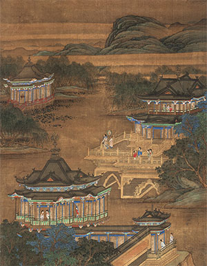 张廷彦 《宫苑山水》