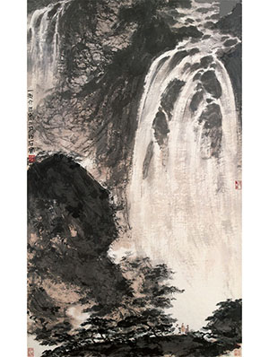 傅抱石 《银河倒悬》