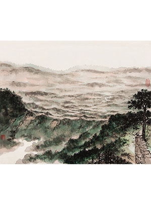 傅抱石 《井冈山》