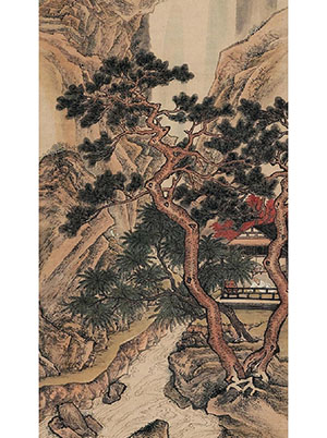顾鹤庆 《野亭瑞霭》