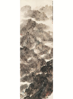 傅抱石 《横云秋霁》
