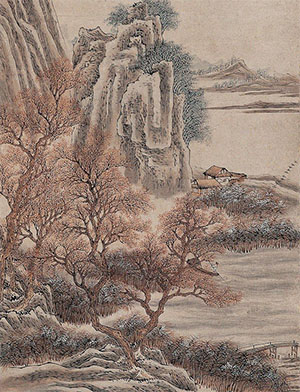 顾鹤庆 《云碓西风碧树湾》