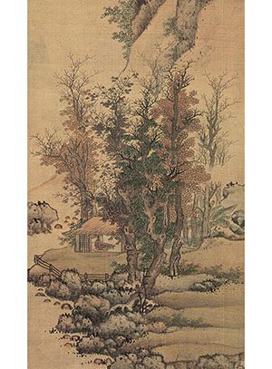 顾鹤庆 《北垞霜林》