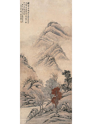 唐岱 《转忆柔条路苑斜》