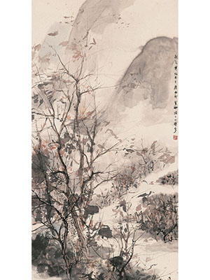 傅抱石 《秋溪野逸图》
