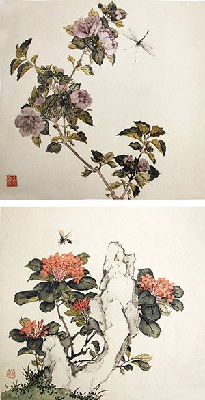 居廉 《花鸟草虫》十二帧