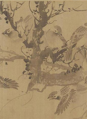 林良 《乔林百雀图》长卷