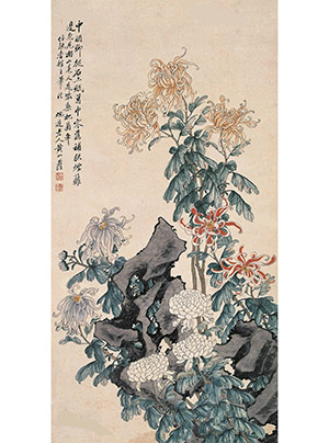 黄山寿 《又是柴桑把菊年》