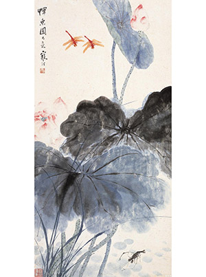 江寒汀 《荷塘清趣》