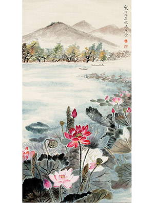 江寒汀 《十里荷塘》