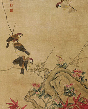 胡湄 《嘉雀好花如有期》