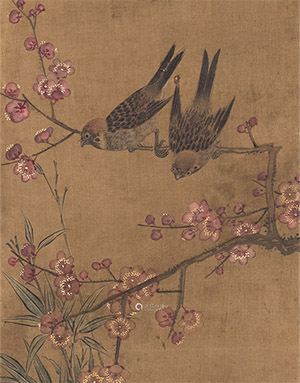 林椿 《梅竹双雀》