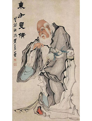 黄山寿 《东方曼倩》
