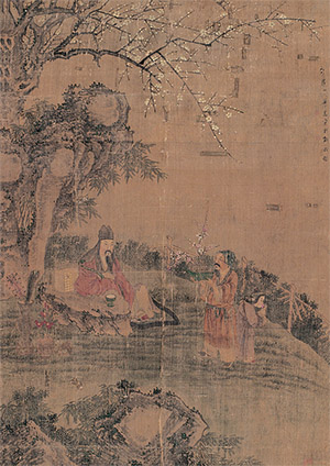 华嵒 《赏梅图》