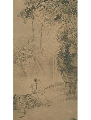 华嵒 《桃花初着雨》